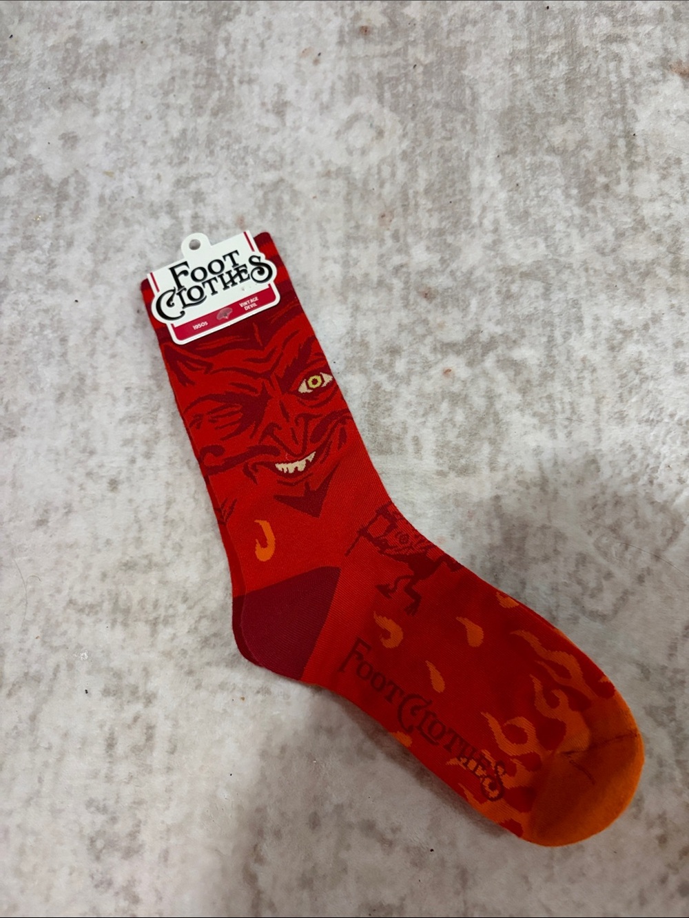 Men’s Red Flame Crew Socks
